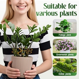 Clips de Plantas, Fijadores de Plantas, Estabilizadores de Plantas para Plantas de Interior, Accesorios de Planta de Interior, Soporte de Plantas, Soportes de Vástago de Plantas (10PC-A)