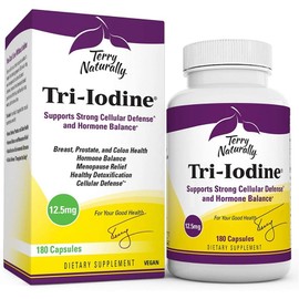 TerriNaturally Tri-Iodine 12.5mg Capsules, 2, 180 Tablets / 테리네츄럴리 트리-아이오딘 12.5mg 캡슐, 2개, 180정