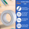 Gocableties Clear Double Sided Tape, 50mm (2”) x 33m, Strong