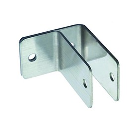 Harris Hardware 11769 One Ear Stamped Stainless Steel Wall Bracket 1-Inch Panel Thickness 2-1/2-Inch Bracket Height 2-7/16-Inch Base Length 1-1/2-Inch Base Width, (11769-B)