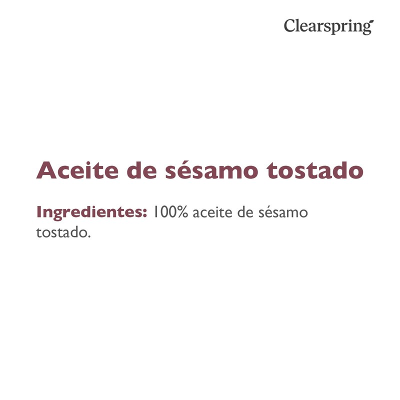 Clearspring | Sesame Oil Toasted | 1 X 150Ml