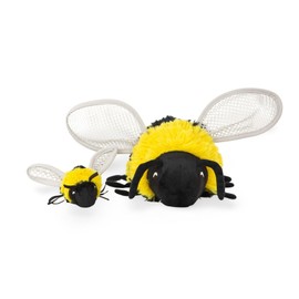 Generisch SKOGSDUVA Stuffed Toy Bumble Bee Black / Yellow in 21 cm, 8 cm or as a Set - Machine Washable (8 cm)