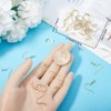 Beebeecraft 5 Styles 50Pcs Earring Hooks Set 24K Gold Plated