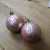 Pack Of 9 - 5cm Rose Gold Christmas Tree Baubles