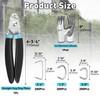 SHALL Bent Hog Ring Pliers Kit with 600pcs Galvanized Hog