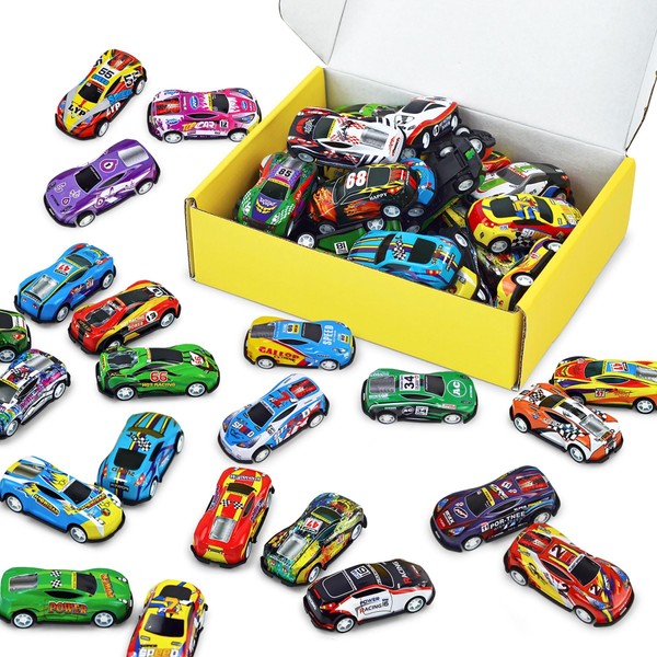 Vileafy 30 Mini Race Cars for Classroom Prizes, Party Favors