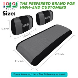 10L0L Golf Cart Seat Covers for Yamaha G2 G8 G9 G16 G19 G22 & Club Car DS Pre-2000 EZGO Marathon, Front Seat Cover, Washable Breathable Polyester Mesh Cloth, Warm in Winter & Cool in Summer