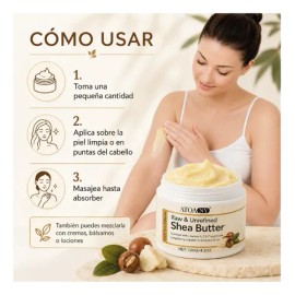 Manteca De Karité Para Piel Seca Y Cabello, Hidratación Prof