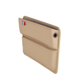azumafy Car Storage Box, General Purpose, Gap Storage, Side Box, Seat Gap, Seat Side Box, Small Items, Between Driver and Passenger Seat, Console Box, Wallet, Smartphone, Keys (Beige)