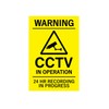 CCTV In Operation, Warning, Security, Sign, Notice, Black and Yellow
