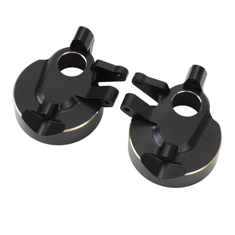 2Pcs RC Steering Knuckles Black Coated Brass Front Steering Knuckles