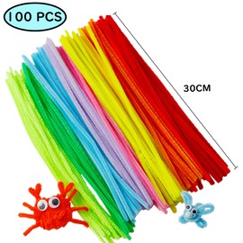 MAEXUS Craft Mall, Craft Mall, 100 Mixed Colors for Kids Educational Toys, DIY Ornaments, Christmas Tree Decorations, Handmade Materials-Safe Flexible Material to Stimulate Children's Creativity