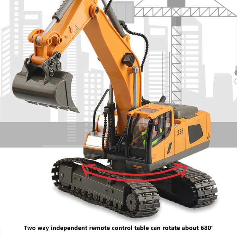 1/20 Excavator Rotate 680 Degrees 11 Channel Crawler Excavator Competition