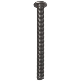 Steel Socket Cap Screw, Plain Finish, Button Head, Hex Socket Drive, Meets ASME B18.3/ASTM F835, 1-1/2" Length, Fully Threaded, 1/4"-20 Threads (Pack of 100)