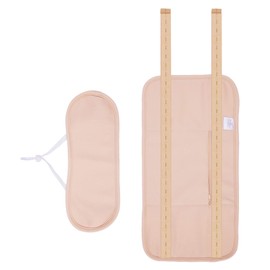 Castor Oil Pack Wrap, Reusable Organic Castor Oil Pack Kit, Castor Oil Pack Wrap for Liver Detox with Adjustable Elastic Strap, Machine Washable Anti Oil Leak (Brown), 1.0 Fl Oz, 2 Item