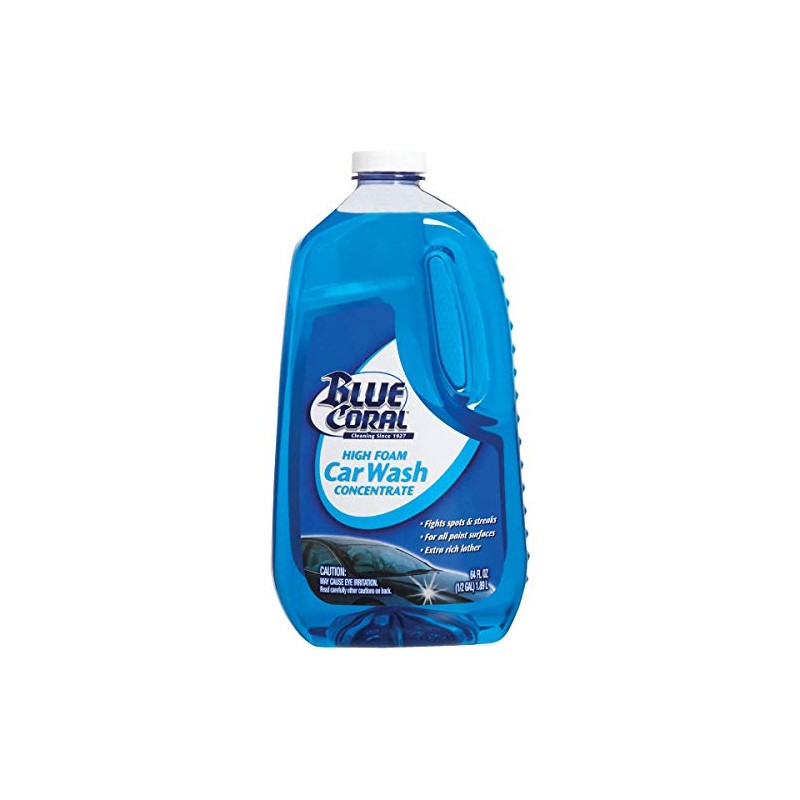 Blue Coral WC107G High Foam Car Wash Concentrate, 64 oz.