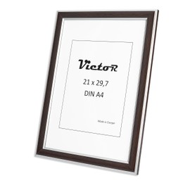 VictoR Monet Picture Frame 21 x 30 cm 23 x 13 mm Frame Vintage Art Deco Style Brown Silver