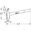 KS Tools 140.3030 Claw hammer, 300 g
