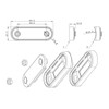 MelTruck® 2 x LED Marker Light Position Light Ultra Flat