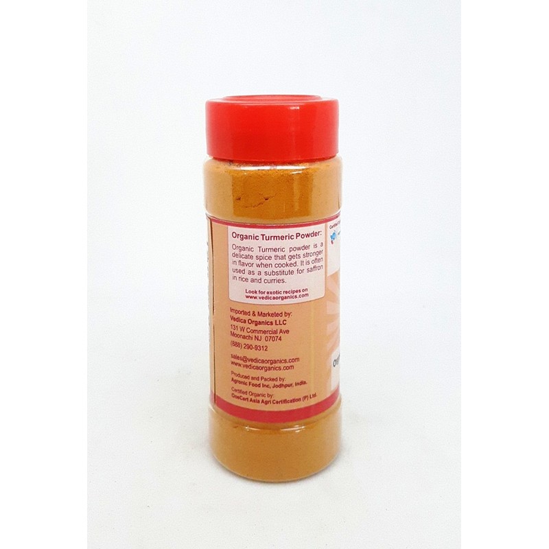 Vedica Organics - Organic Turmeric (Curcumin) Spice Powder (3 oz)