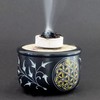 Berk ST-311 Incense Bowl Soapstone Flower of Life Engraved by