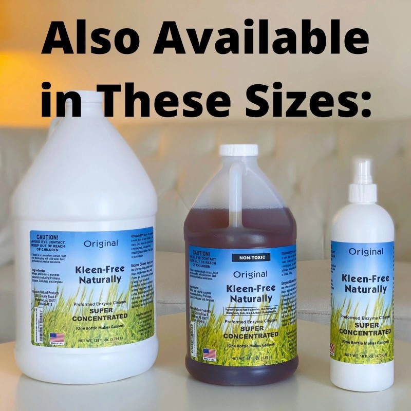 Kleen Free Naturally Enzyme Cleaner - Laundry Cleaner, Multi-purpose Eliminator