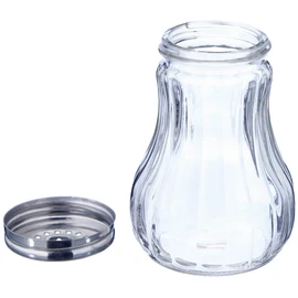 Ibili Cheese Shaker 250 ml of Stainless Steel/Glass, Stainless-Steel, Transparent/Silver, 9 x 9 x 12 cm