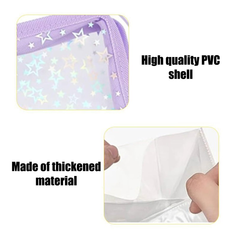 Sealing Notebook, Transparent A5, Storage Binder, 6 Holes, 4 Pockets,