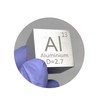 Elemental Specimen Aluminum (25mm Cube, Engraved A, Normal Surface)