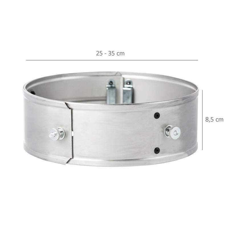 BBQ-Toro Stainless steel power ring for rocket stove, diameter 25-35