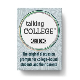 Talking College Conversation Card Deck - Educational, Health & Safety Cards w/Multiple Dialogue Prompts for Academics, Self Care, Relationships and Family Expectations - 110 Cards, English Edition