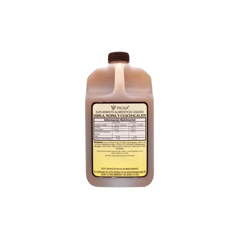 Bebida De Sabila Nopal Y Cuachalalate 1 L-prosa