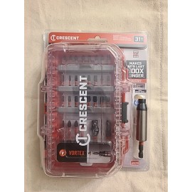 Crescent 31 PC VORTEX(TM) Impact Driver Bit Set Cavbhset-31