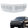 Silscvtt Front Upper Grille Chrome Straight Trim Style Replacement for