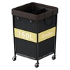 Chrislley 160L Laundry Hamper with Wheels, 2 Section Large Laundry