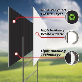 Pressure Washing Signs Custom, Plastic 18x12" Double-Sided Print, Waterproof Ink, Add Your Company Name & Number, Made in America (50)