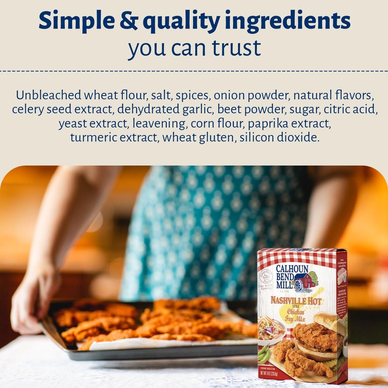 Calhoun Bend Mill Nashville Hot Style Crispy Fry Mix |