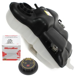 HICHANGE Coolant Reservoir Tank w/ Cap Compatible with Ford F-250 F-350 F-450 F-550 Excursion 5.4L 6.0L 6.8L V8 V10 2003-2007