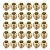 sourcing map Furniture Threaded Insert Nuts Zinc Alloy Hex-Flush M4