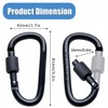 SoftcuteLee 4Pack Aluminum Alloy Carabiner Heavy Duty D Ring Clip