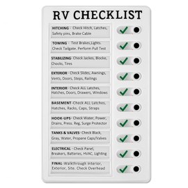 Zonon 2 Pack Rv Checklist Board to Do List Boards Plastic Chore Chart Memo Checklist Boards with Slider Portable Daily Affairs Detachable Schedule Planner for Home Office Check Items Accessories