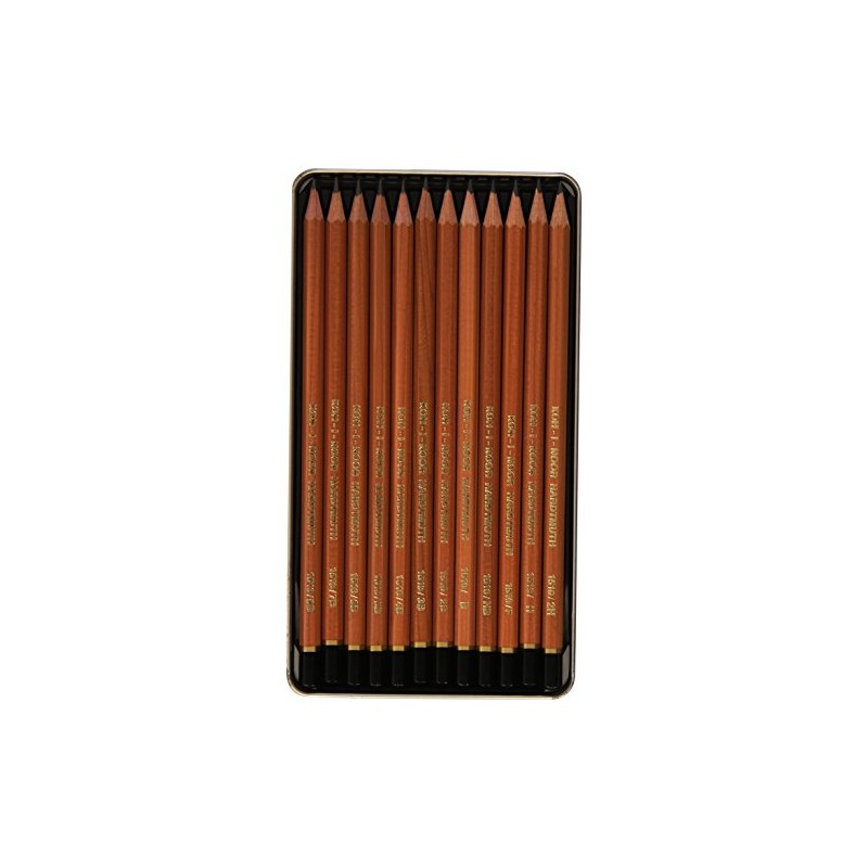 KOH-I-NOOR 8B-2H N Graphite Pencil (Pack of 12)