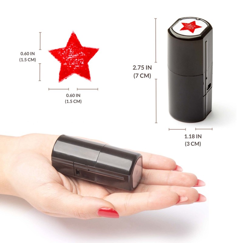 Self Inking Stamps for Teachers, Teacher Stamper for Classroom (Solid