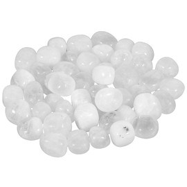 mookaitedecor 1 lb Irregular Natural Rock Crystal Stone, Mineral Polishing Stones for Decoration of Home, Office and Garden, DIY Jewellery Making, Crystal Reiki and Healing (460 g)