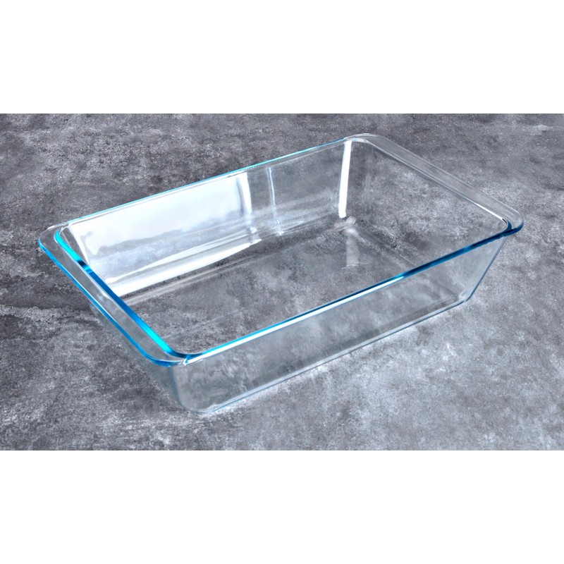 Deep Clear Glass Baking Dish, Rectangular Tempered Glass Baking Pan,