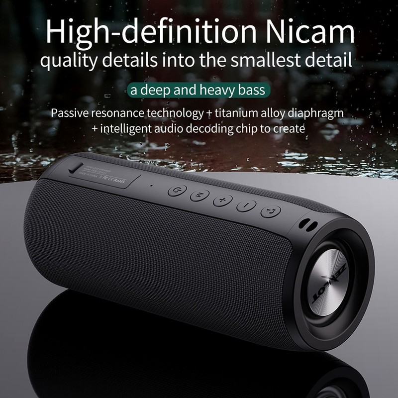 ZEALOT S51 Red Portable Bluetooth Speaker Outdoor 10W TWS Connection