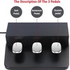 ATNEDCVH 3-pedal for digital keyboard piano, Three foot pedal unit