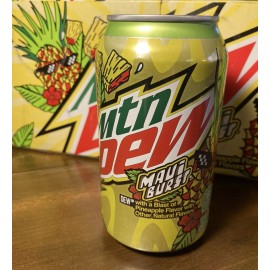 Mountain Dew Mtn Dew Maui Burst 12oz Dew Can PINEAPPLE FULL Discontinued Flavor