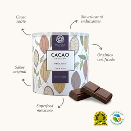NUEVA PRESENTACIÓN Más Vida Superfoods | Cacao mexicano - Orgánico (225 gr) + Chocovida - Cacao en Polvo endulzado con Piloncillo (300 gr) | Delicioso toque mexicano, vegano, cacao puro, sin gluten, para alimentos, bebidas y repostería