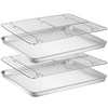 Baking Sheet with Rack Set [2 Pans + 2 Racks],